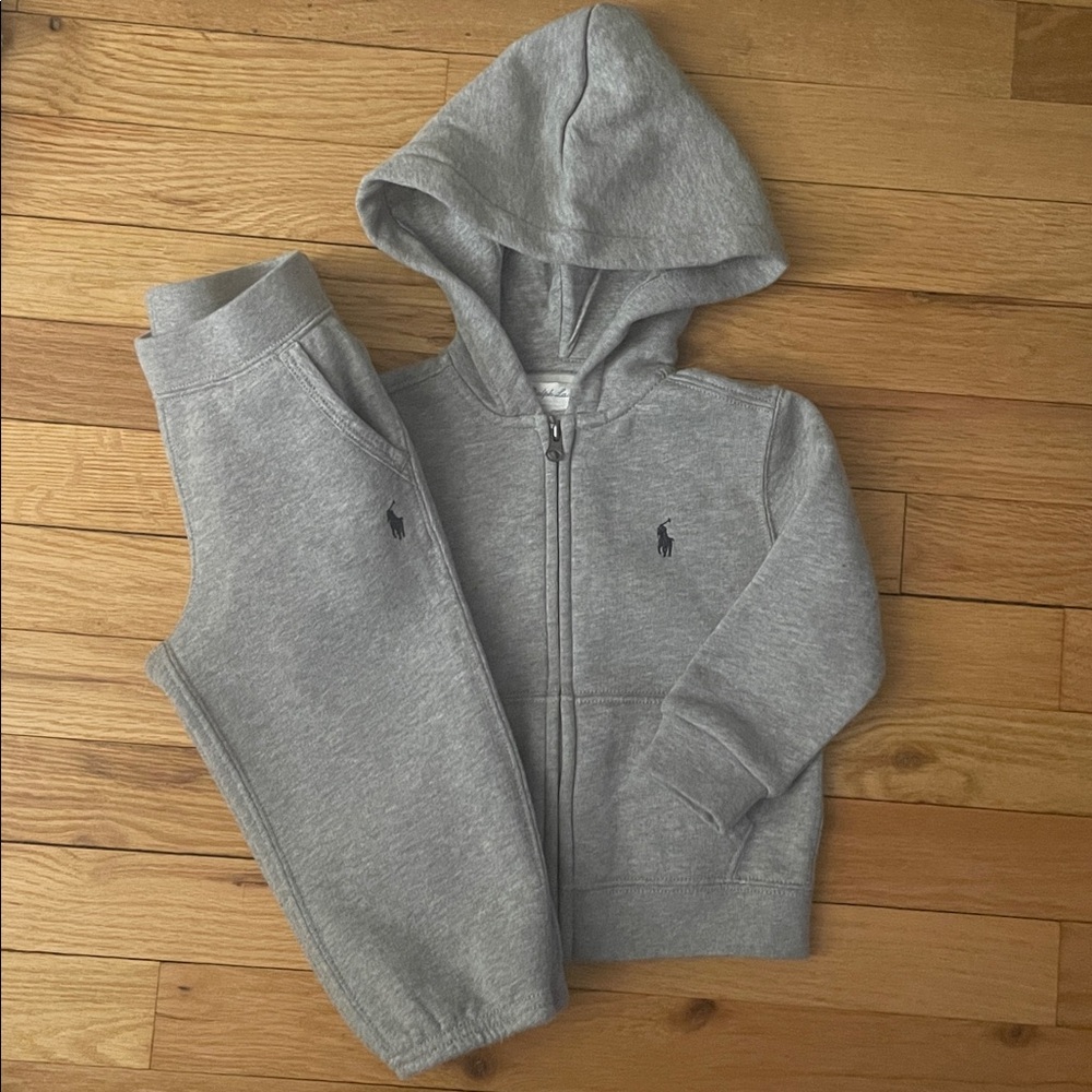 Ralph Lauren Gray Kids' Hoodie and Joggers Set